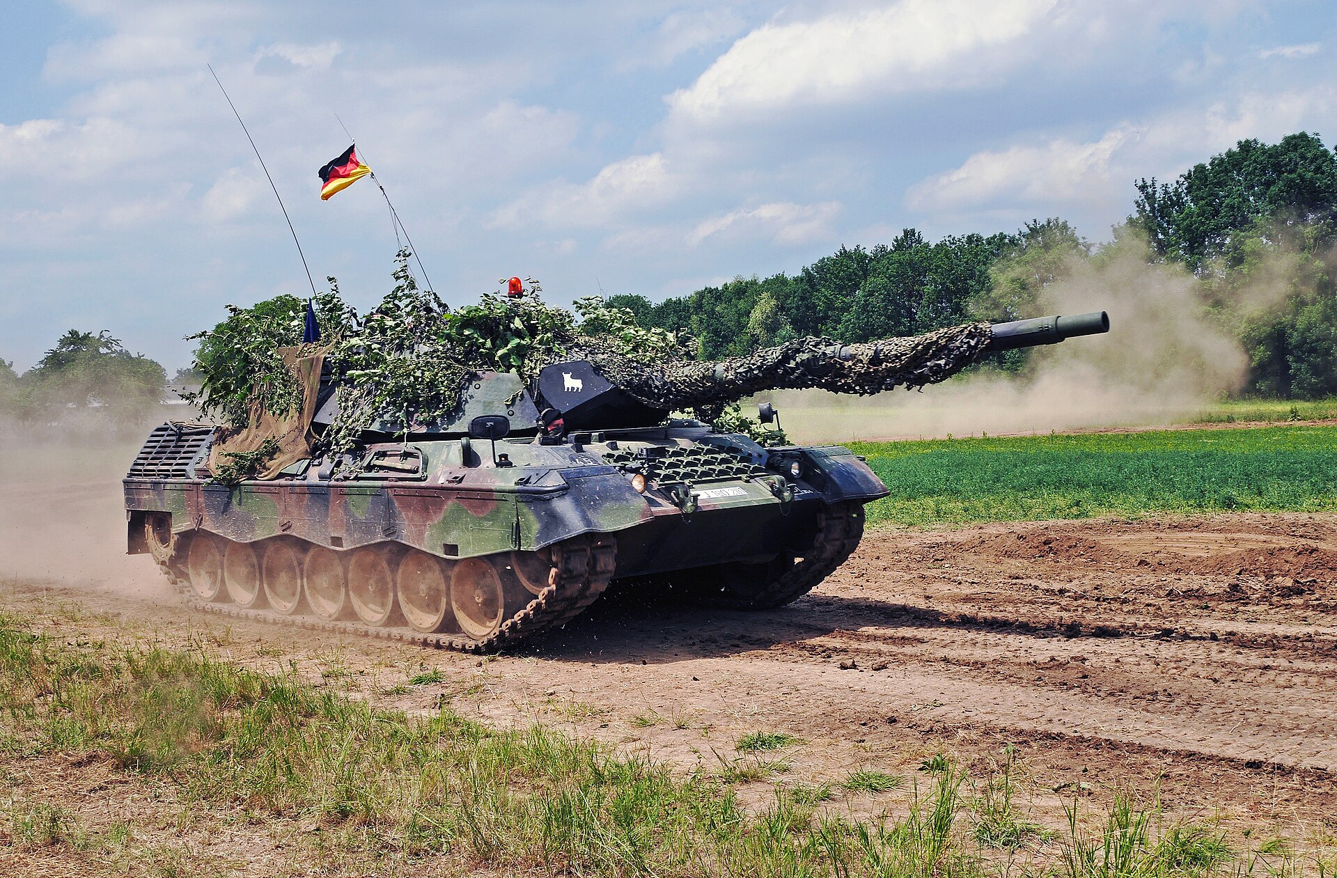 Leopard 1A5 in Uffenheim. Rainer Lippert, eigene Aufnahme, 7. Juni 2015. Via Wikimedia Commons. Typenillustration; nicht als Aufnahme der strittigen RUAG-Fahrzeuge ausgewiesen. Lizenzprüfung: 26.09.2026. Leopard 1A5 in Uffenheim. Rainer Lippert, eigene Aufnahme, 7. Juni 2015. Via Wikimedia Commons. Typenillustration; nicht als Aufnahme der strittigen RUAG-Fahrzeuge ausgewiesen. Lizenzprüfung: 26.09.2026.
